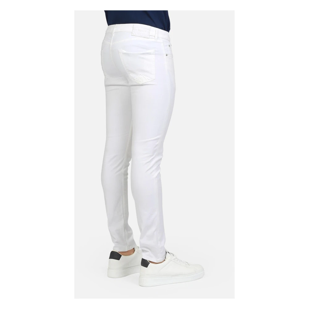 Roy Roger's Slim Fit Denim Broek White Heren