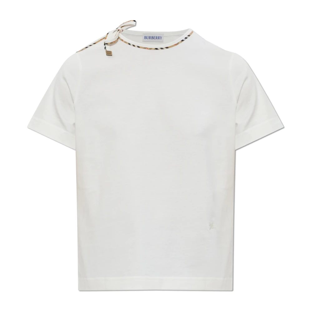 Burberry Women's Beige T-Shirts, Xs, Frankie Top