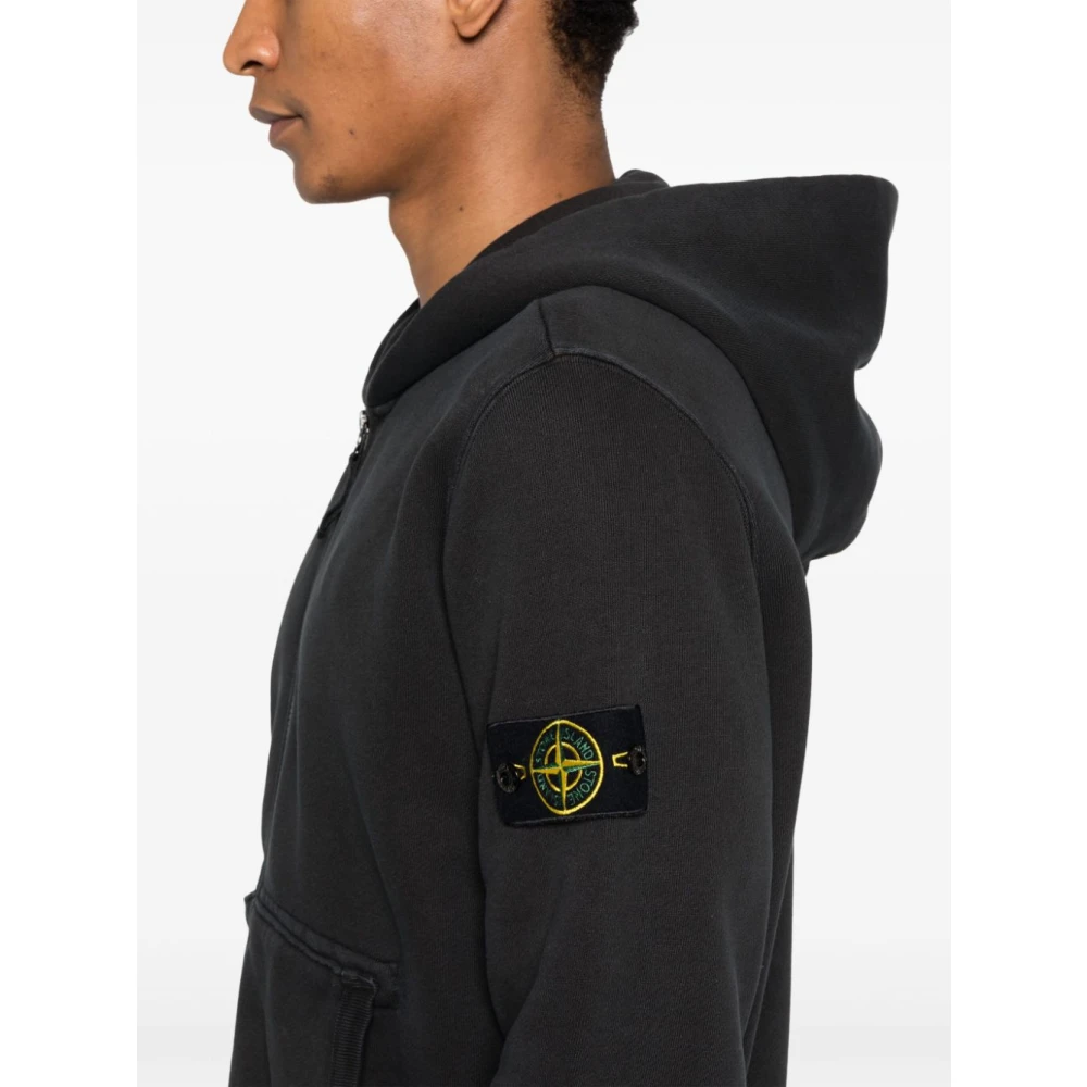 Stone Island Zwarte Sweater Collectie Black Heren