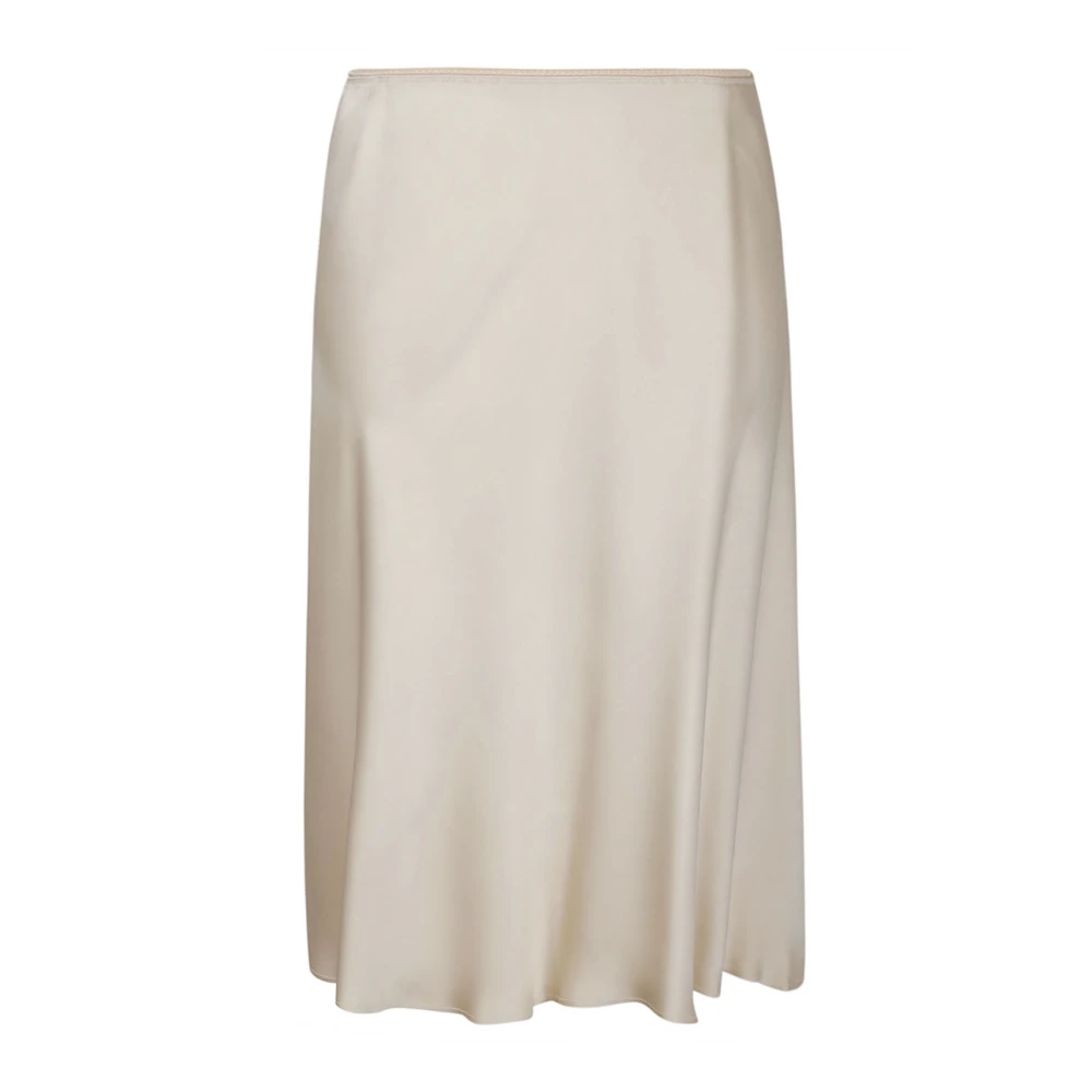 N21 Viscose Rok Gemaakt in Italië Beige Dames