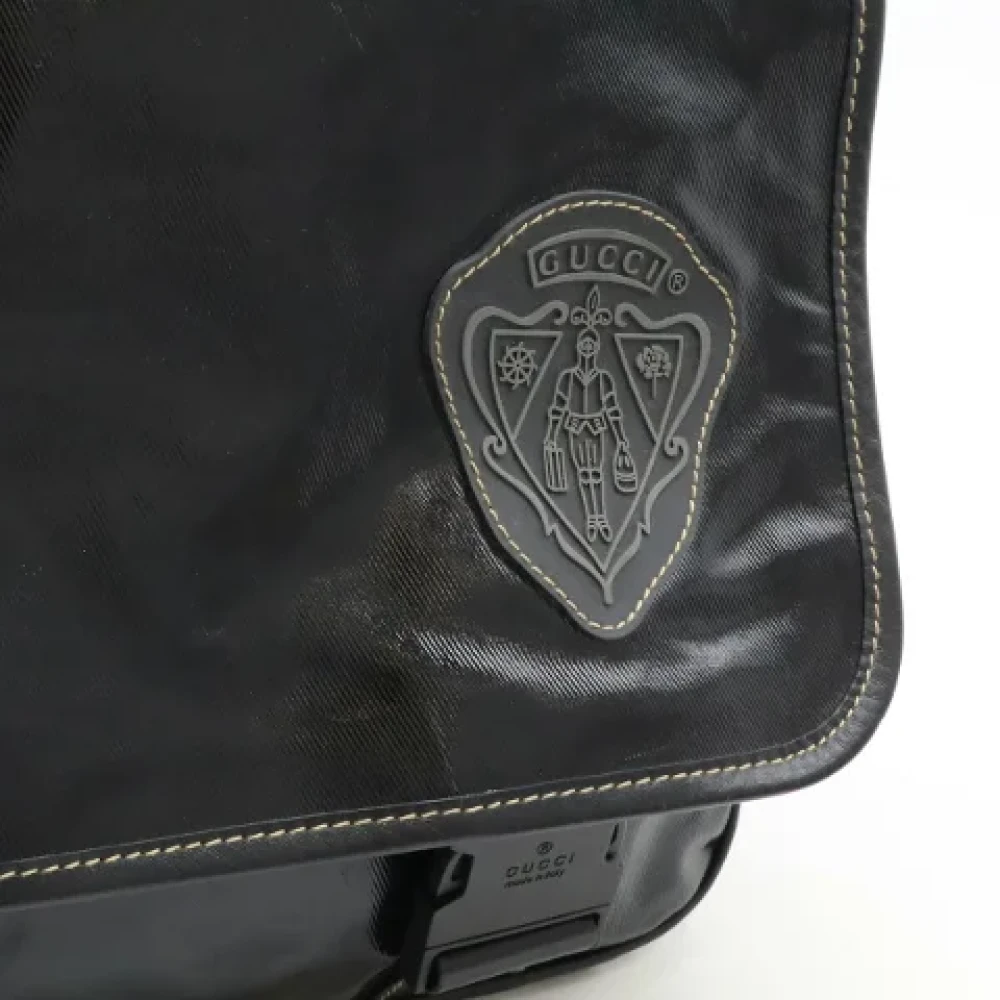 Gucci Vintage Pre-owned Canvas crossbody-bags Black Heren