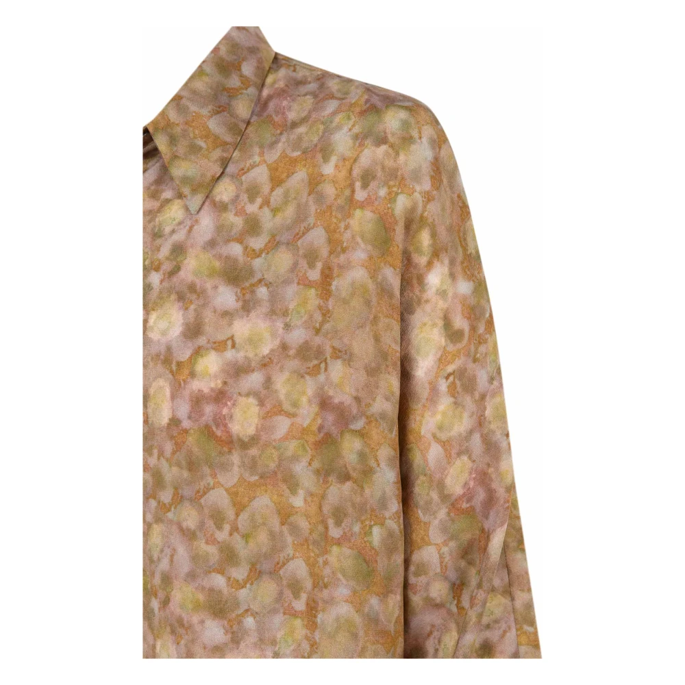 Cortana Carla top in zijde flora print Multicolor Dames