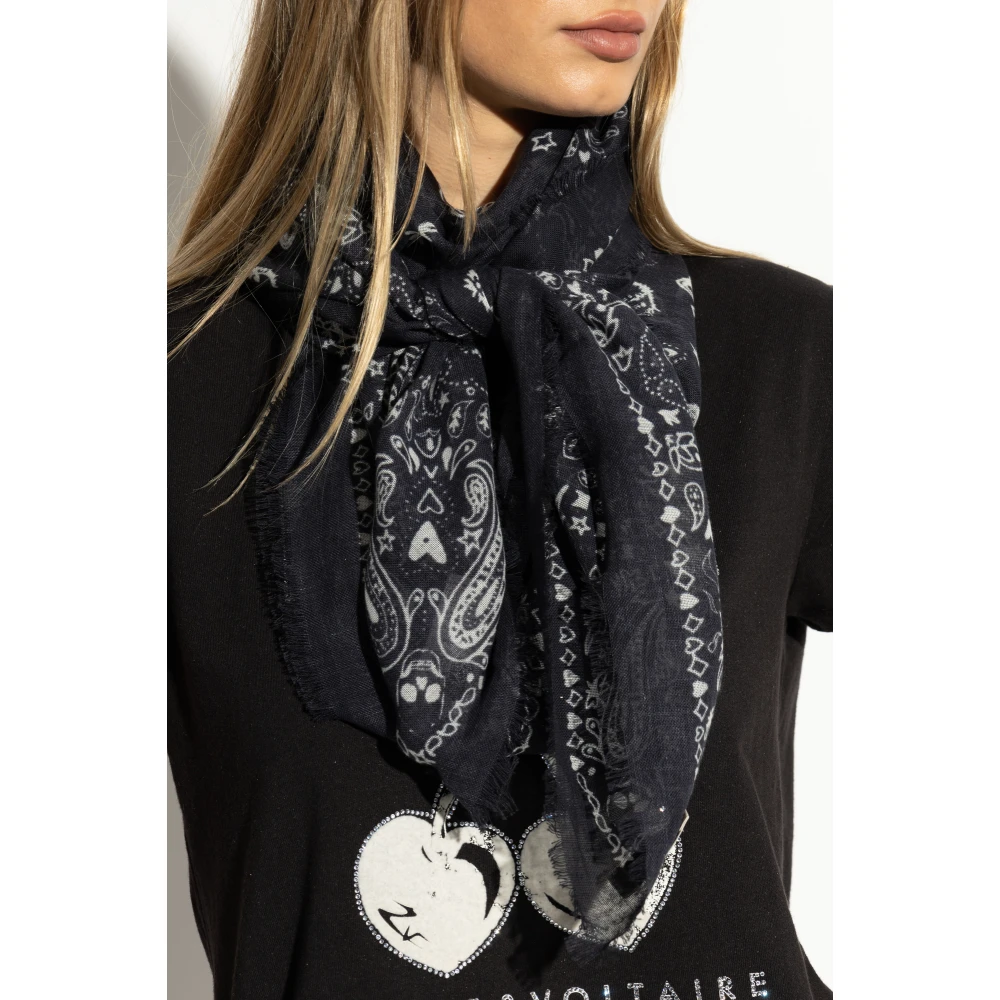 Zadig & Voltaire Sjaal Maddie Black Dames