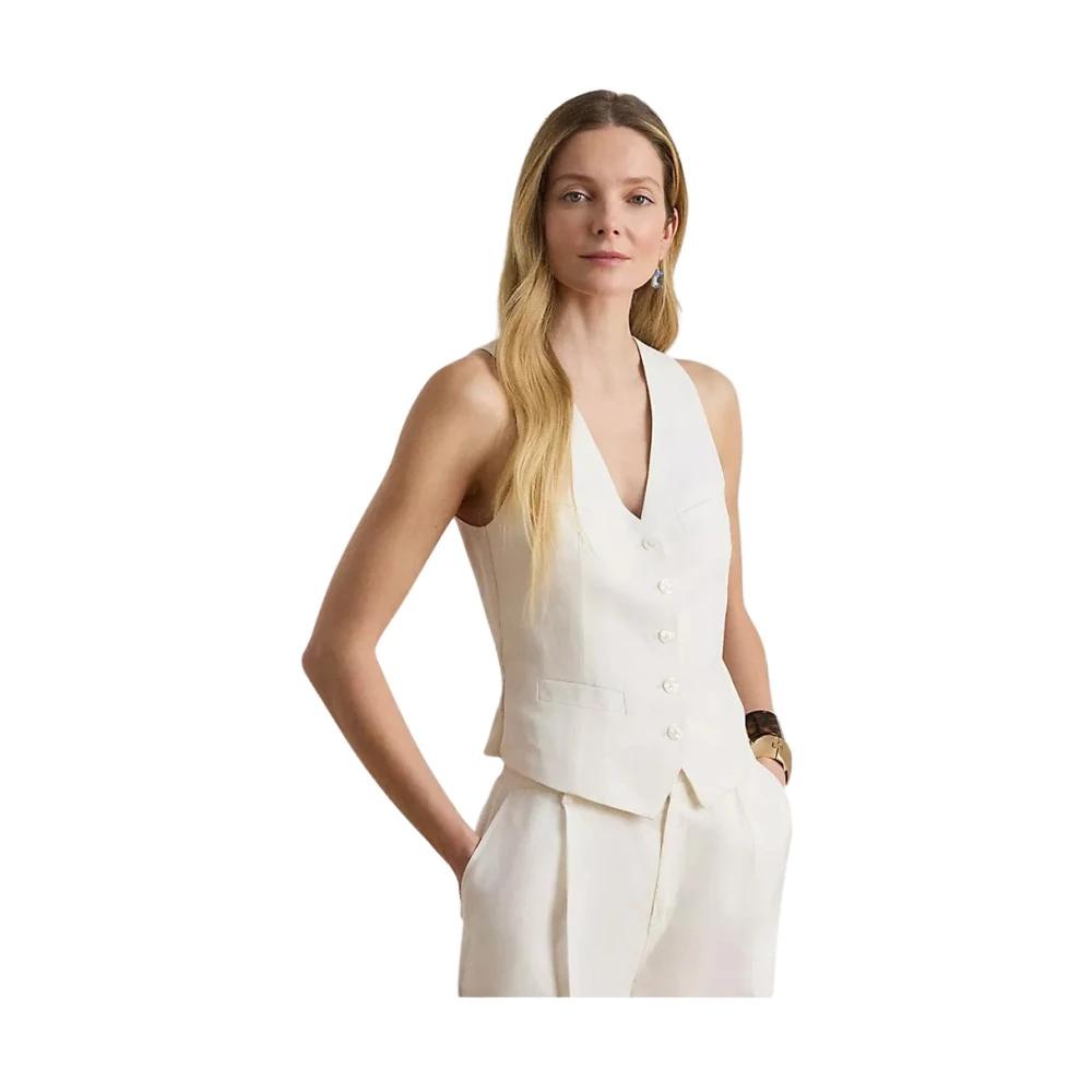 Ralph Lauren Donna Bianco Giacche, M, New,