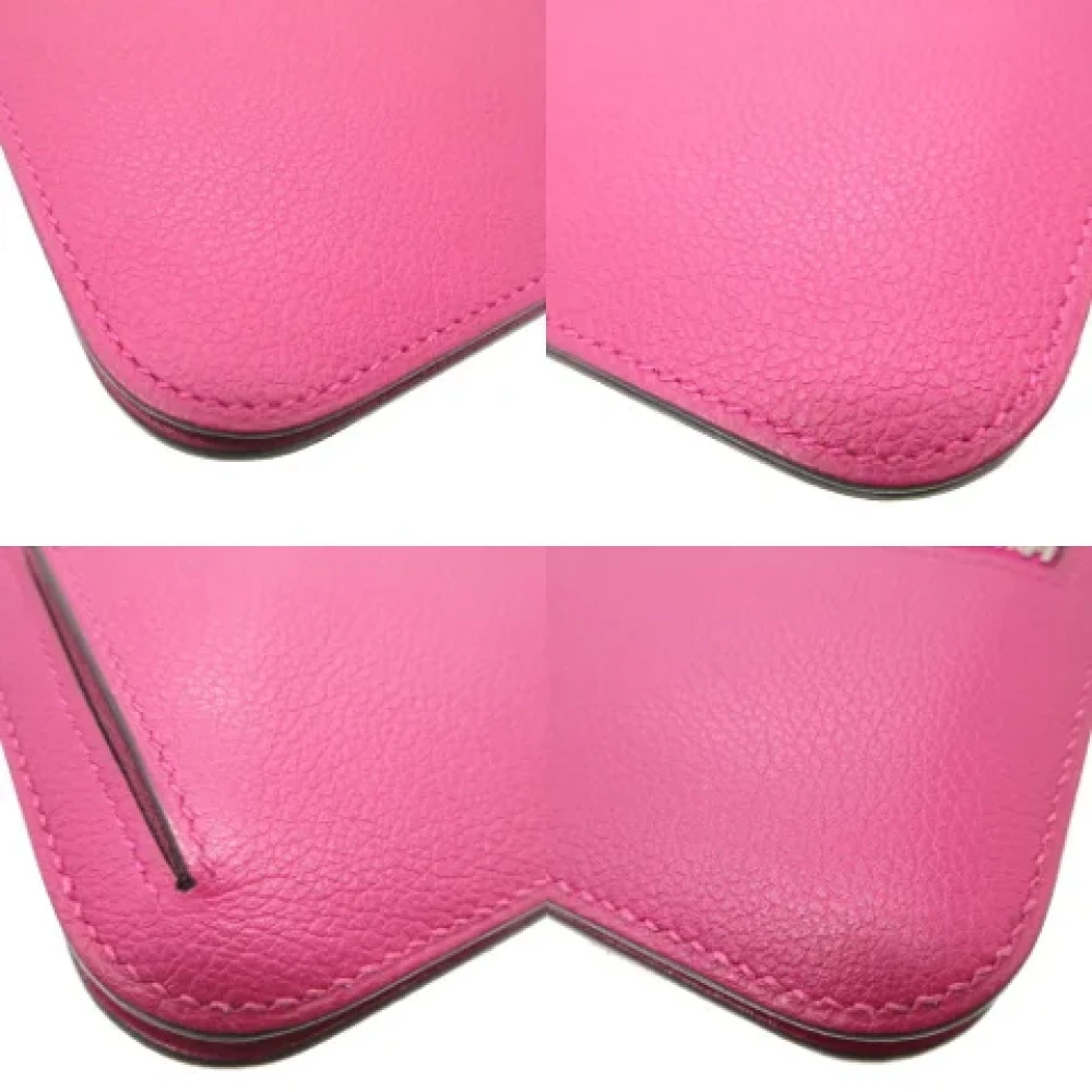 Hermès Vintage Pre-owned Leather wallets Pink Dames