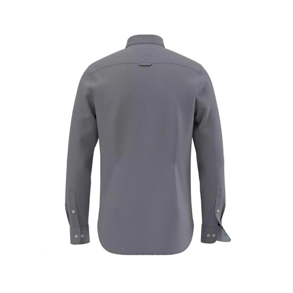 Tommy Hilfiger Flex Dobby Overhemd Gray Heren