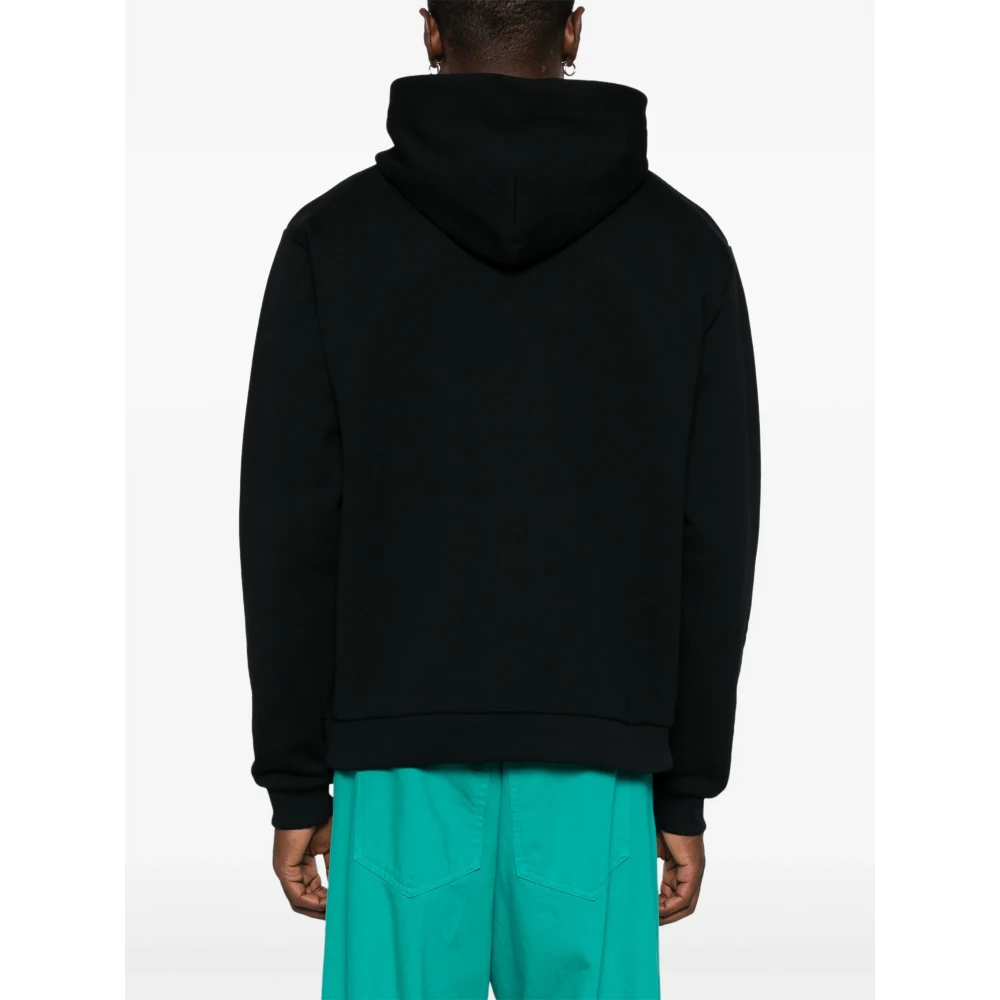 Gcds Zwarte Ti Amo Hoodie Black Heren