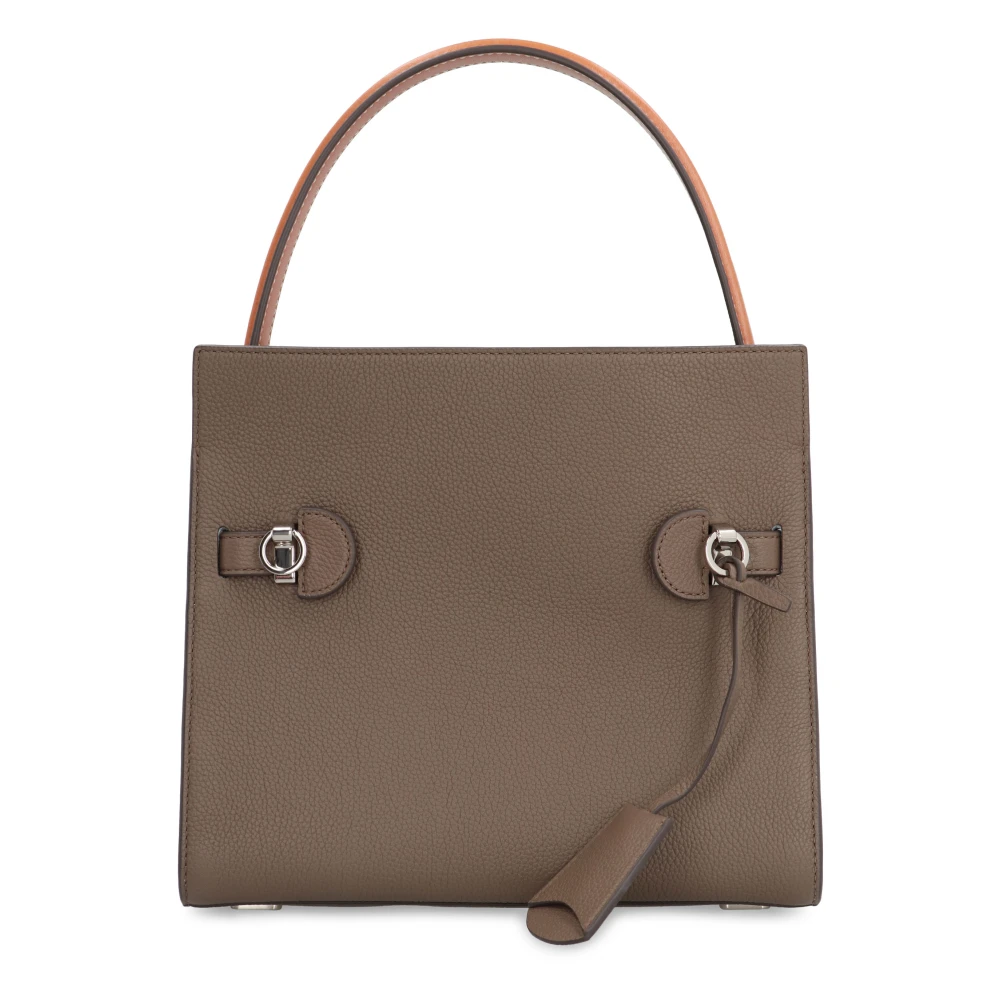 TORY BURCH Radziwill Leren Handtas Gray Dames