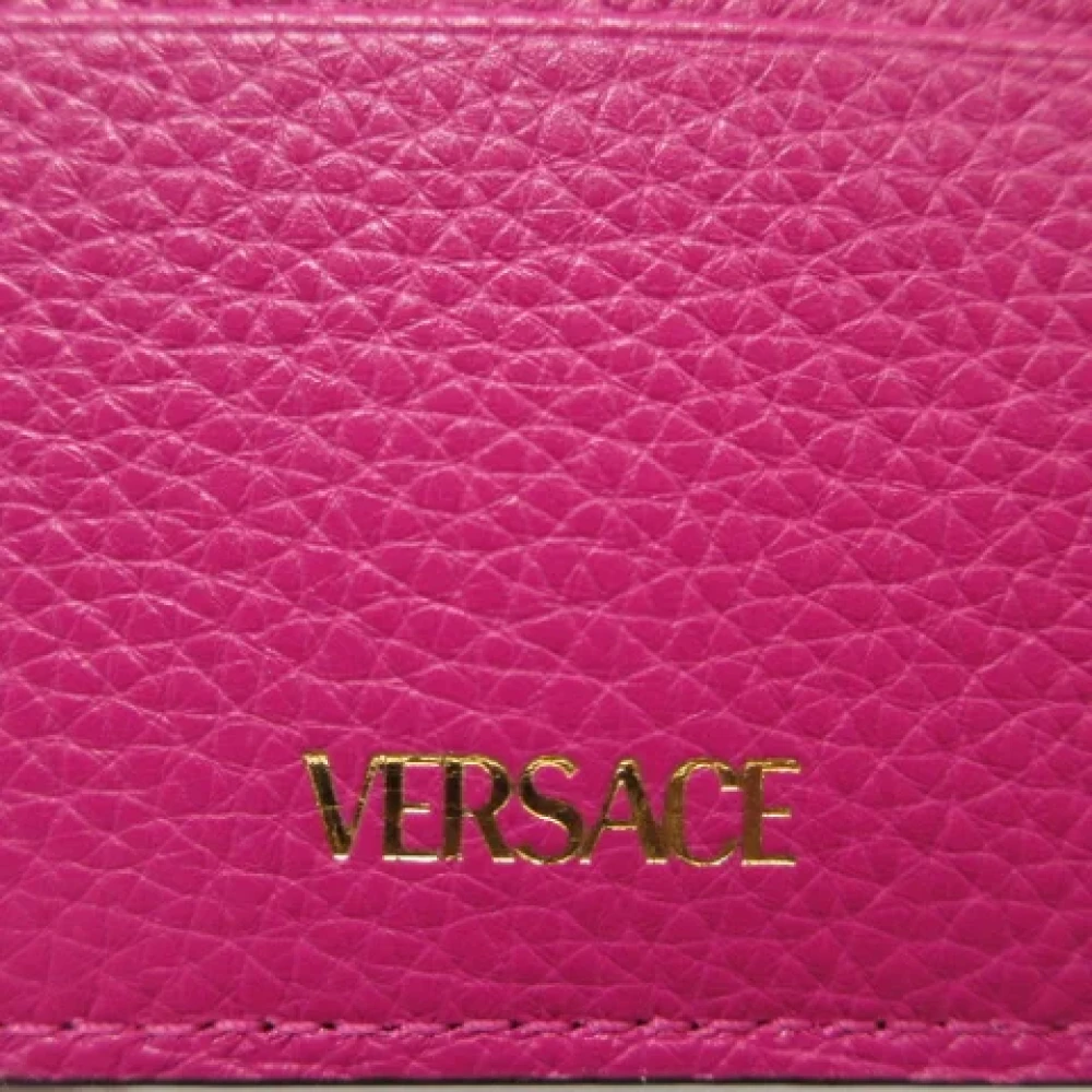 Versace Pre-owned Leather wallets Pink Dames