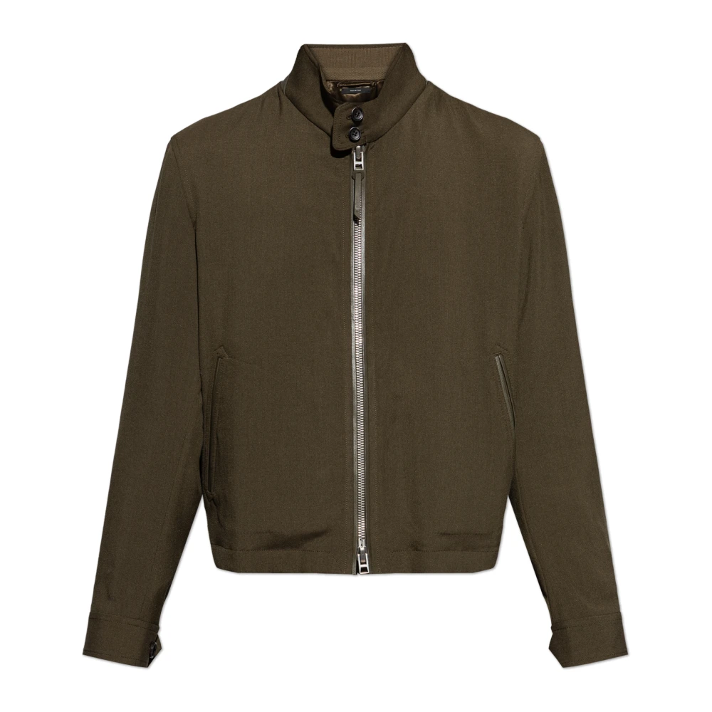 Tom Ford Men's Green Light Jackets, Xl, Wool Jacket