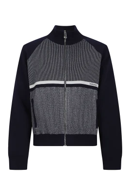 Jacquard Zip Sweatshirt