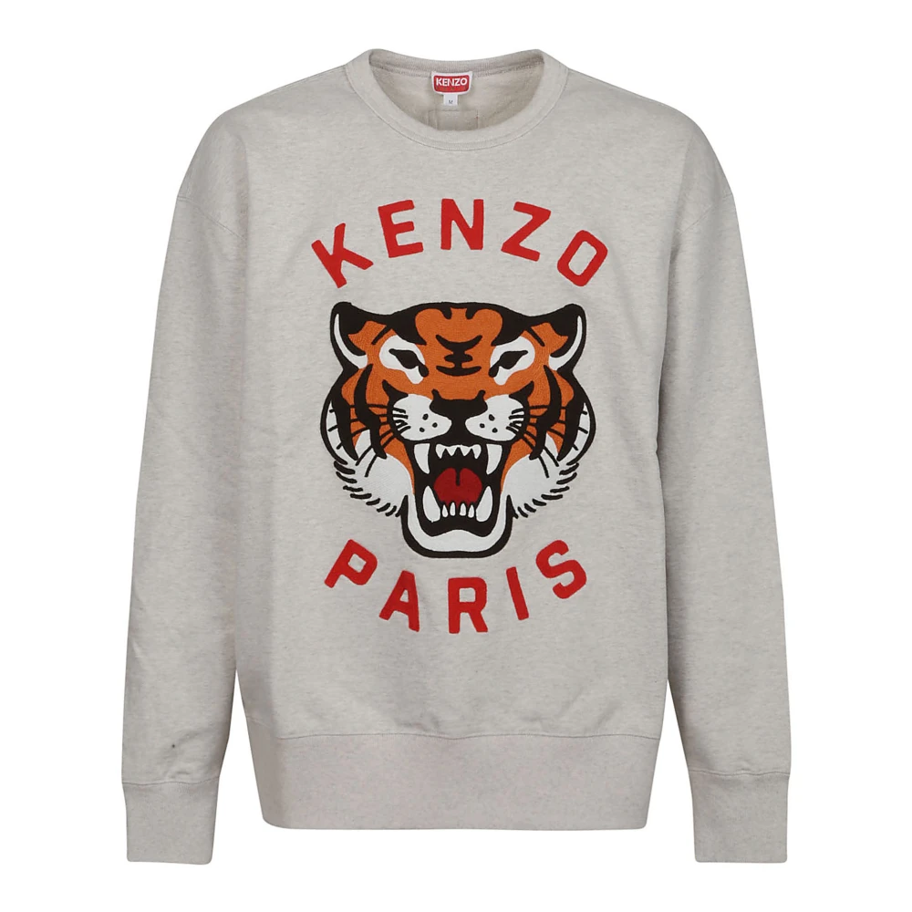 Kenzo Lucky Tiger Oversize Sweatshirt Gray Heren
