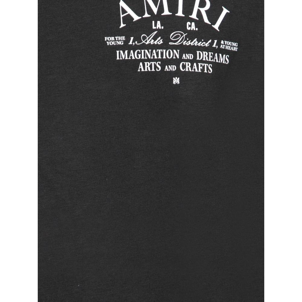 Amiri Zwart Grafisch T-shirt Black Heren