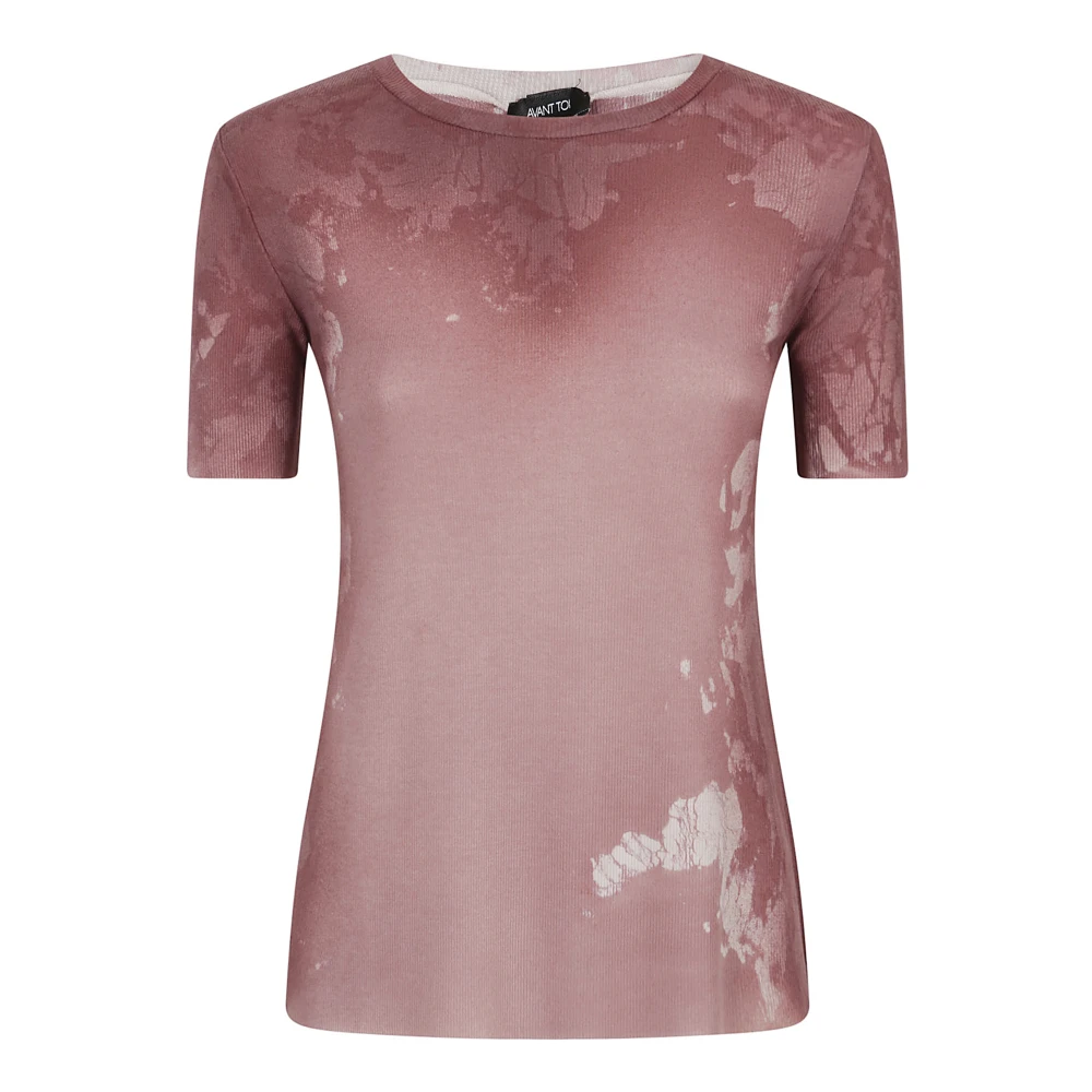 Avant Toi Zijde Blend Bordeaux T-shirts en Polo's Red Dames