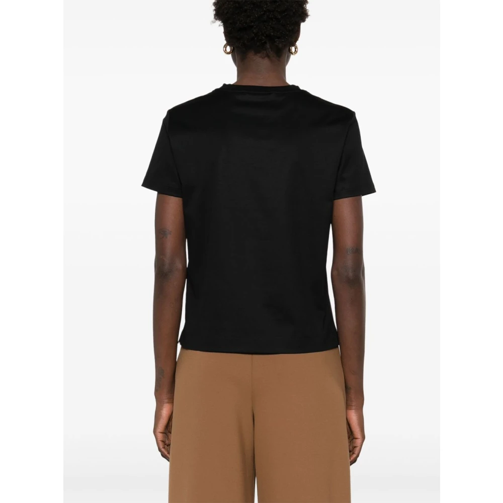 Max Mara Zwarte T-shirt voor vrouwen Elegante stijl Black Dames