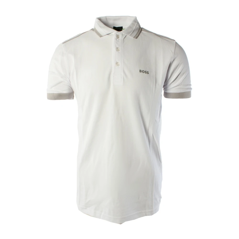 Hugo Boss Klassieke Witte Katoenen Poloshirt White Heren