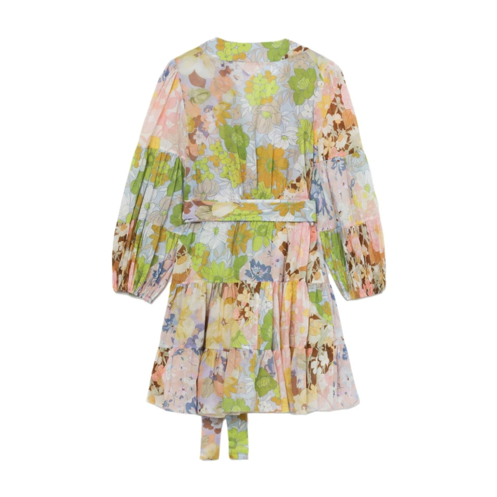 Zimmermann Pop Wrap Mini Jurk Multicolor Dames
