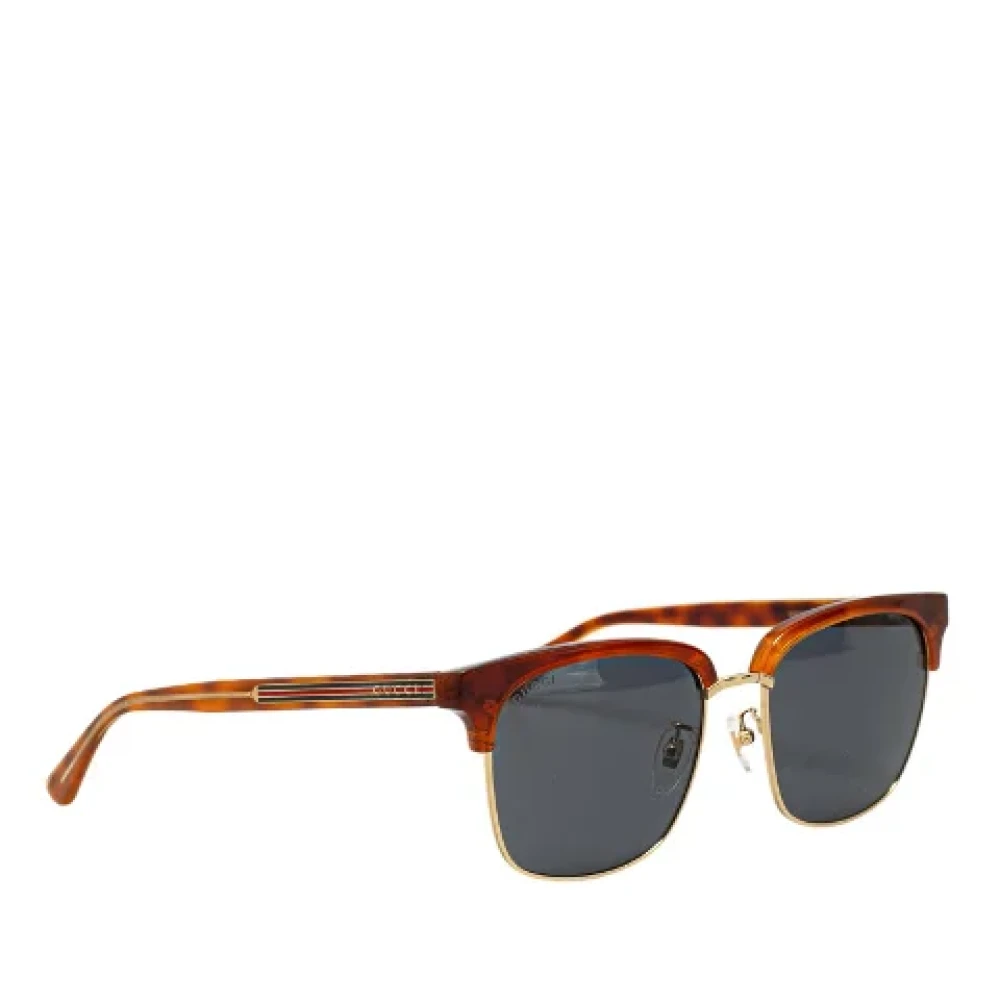 Gucci Vintage Pre-owned Plastic sunglasses Brown Dames