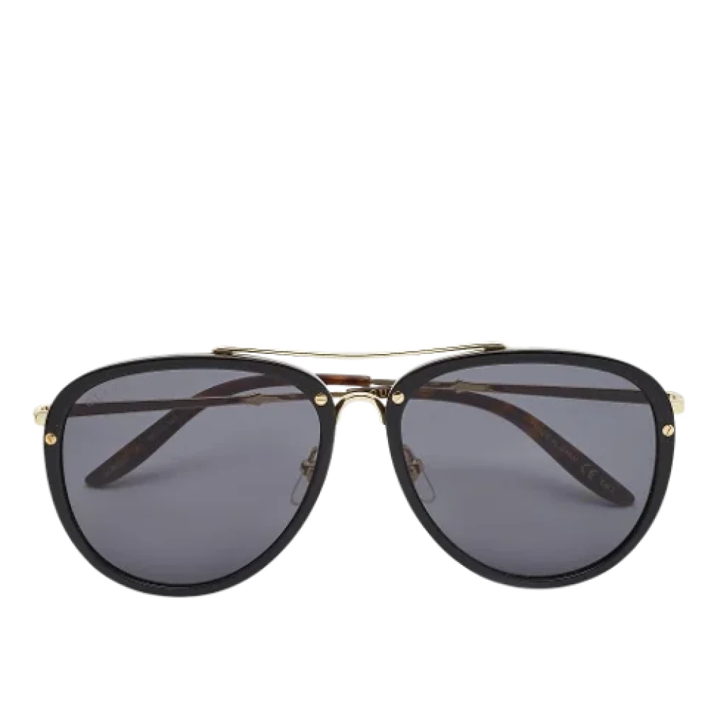Gucci Vintage Pre-owned Acetate sunglasses Black Heren
