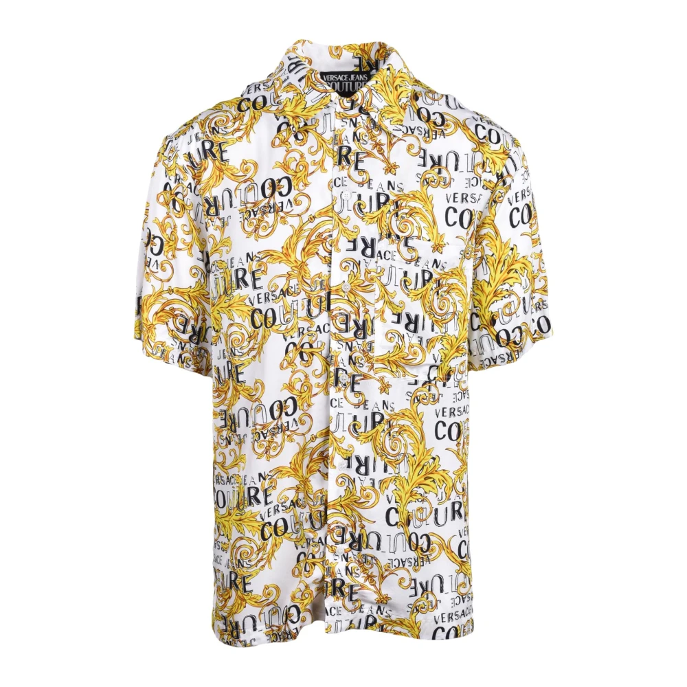 Versace Jeans Couture Viscose Shirt Multicolor Heren