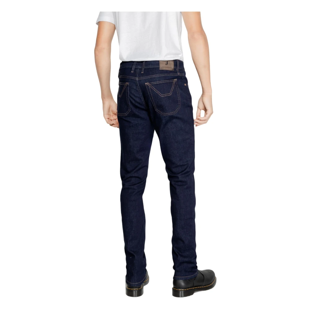Jeckerson Blauwe Rits Knoop Heren Jeans Blue Heren