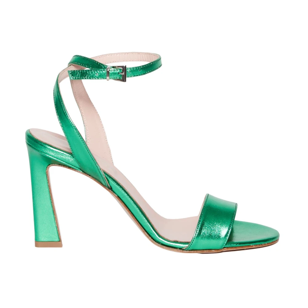 Anna F. High Heel Sandals Green Dames