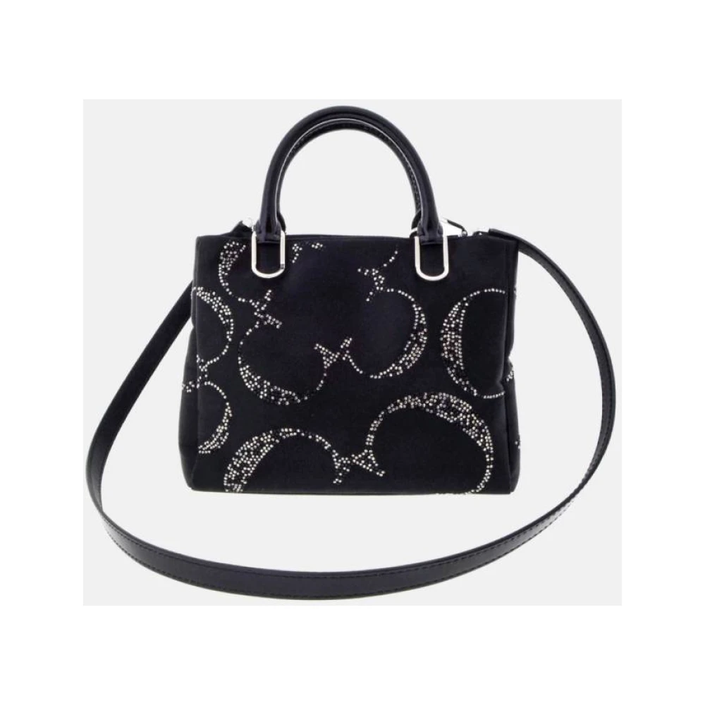 Carolina Herrera Duchess Satijn Kristal Tas Black Dames