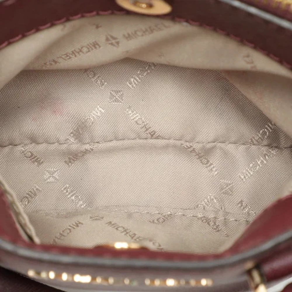 Michael Kors Pre-owned Leather handbags Red Dames