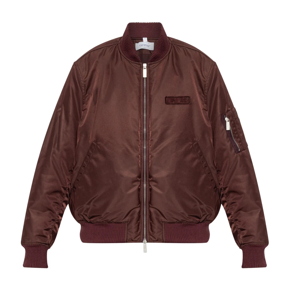 Off-White Bordeaux Nylon Bomber - IT38 | S - Image 2