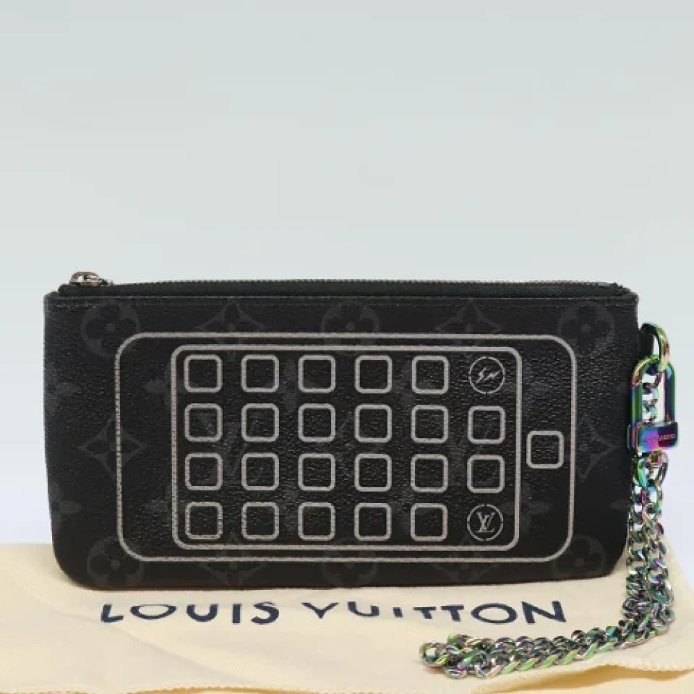 Louis Vuitton Vintage Pre-owned Canvas home-office Black Dames