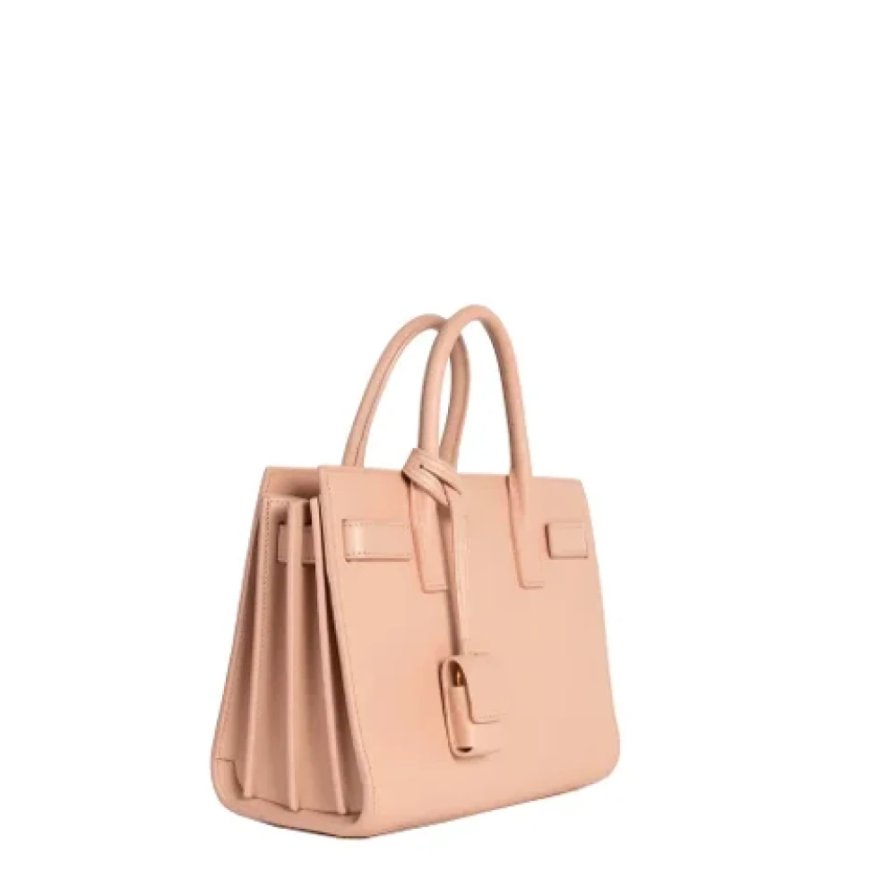 Yves Saint Laurent Vintage Pre-owned Leather handbags Pink Dames