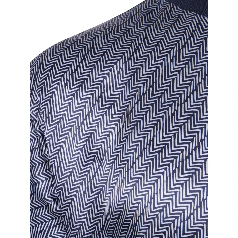 Giorgio Armani Casual Katoenen Overhemd voor Mannen Gray Heren