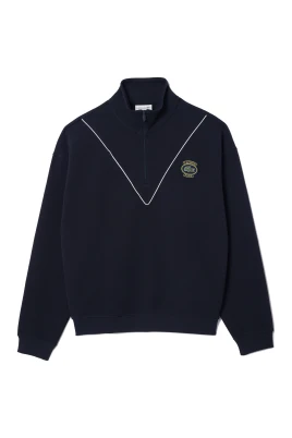 Lös passform Jogger Piqué Sweatshirt med dragkedja