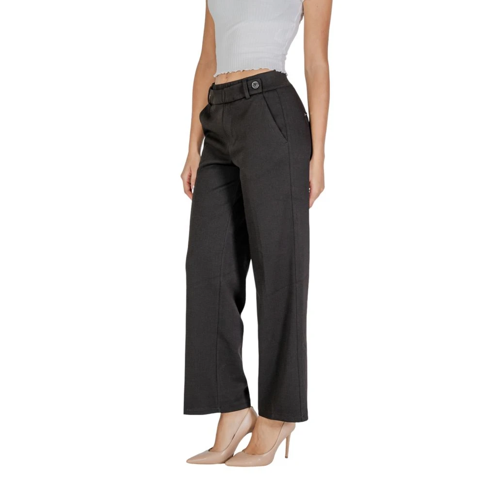 Street One Zwarte Polyester Dames Herfst Winter Broek Black Dames