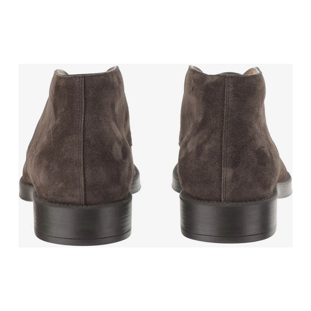 Tod's Donkerbruine Suède Veterschoenen