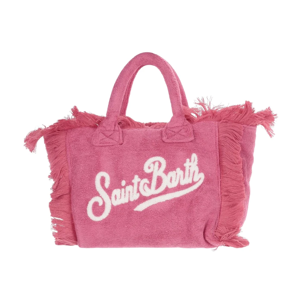 MC2 Saint Barth Badstof Tas met Logo Pink Dames
