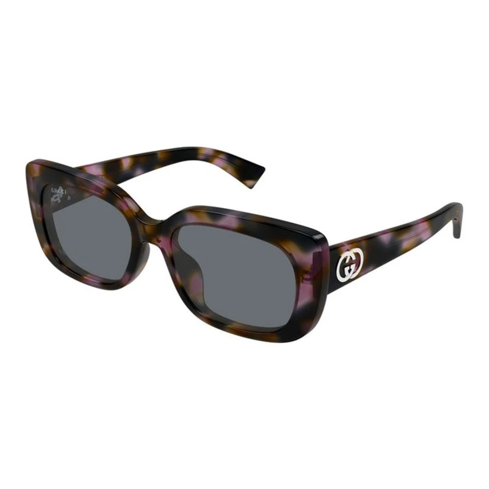 Gucci Women's Multicolor Sunglasses, 55 Mm, Rectangular Acetate Sunglasses