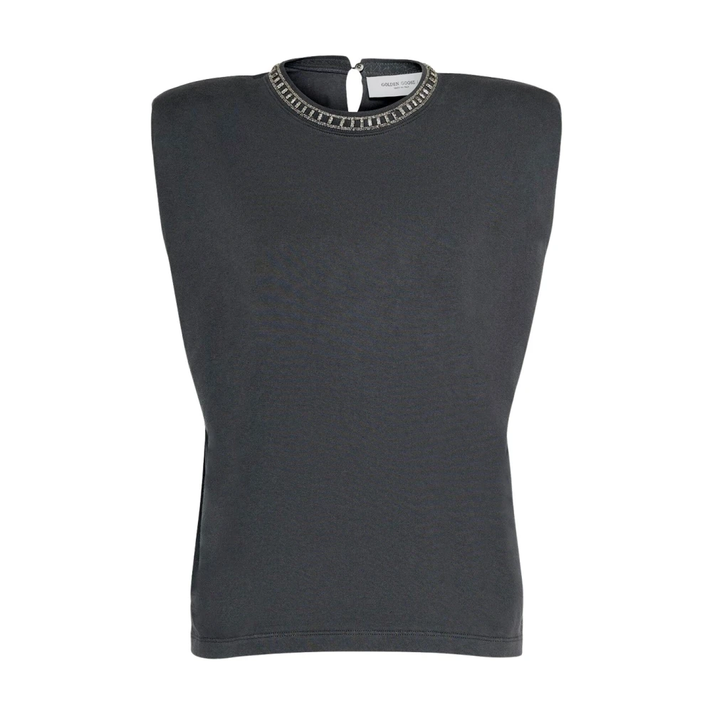 Golden Goose Katoenen Top zonder Mouwen Gray Dames