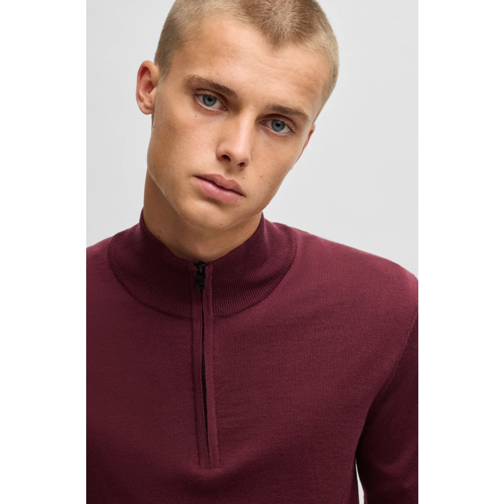 Hugo Boss Stijlvolle Pullover Red Heren