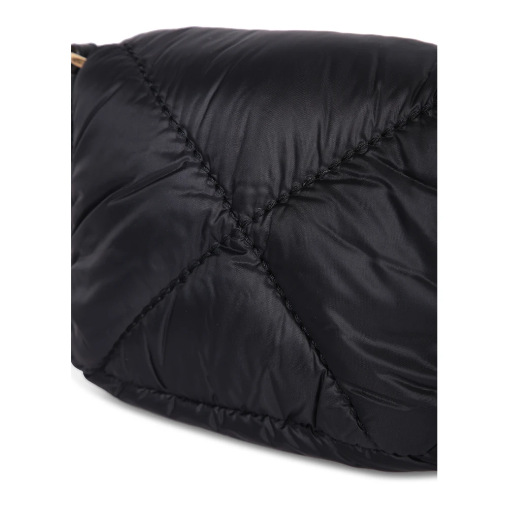 Moncler Gewatteerde Crossbody Tas met Verstelbare Band Black Dames