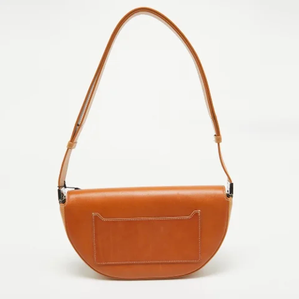 Burberry Vintage Pre-owned Leather handbags Orange Dames