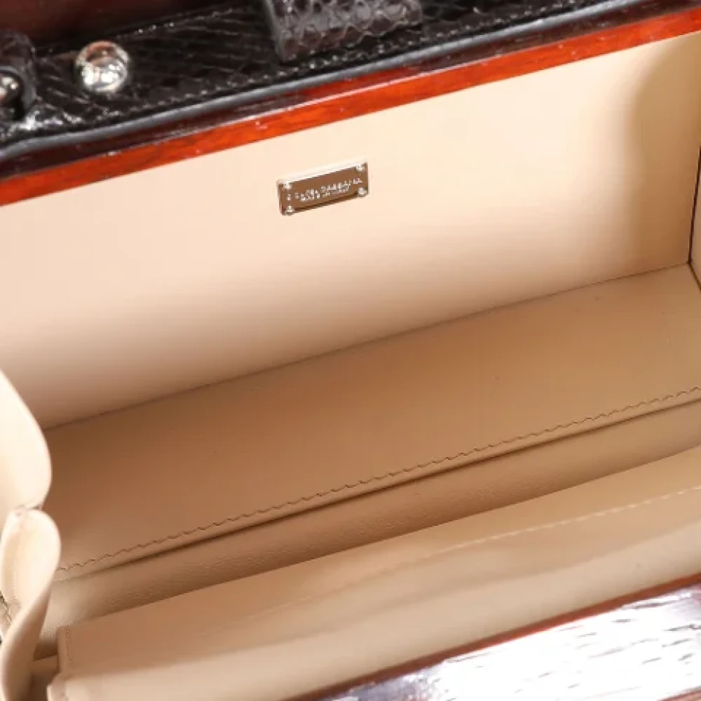 Dolce & Gabbana Pre-owned Leather handbags Brown Dames