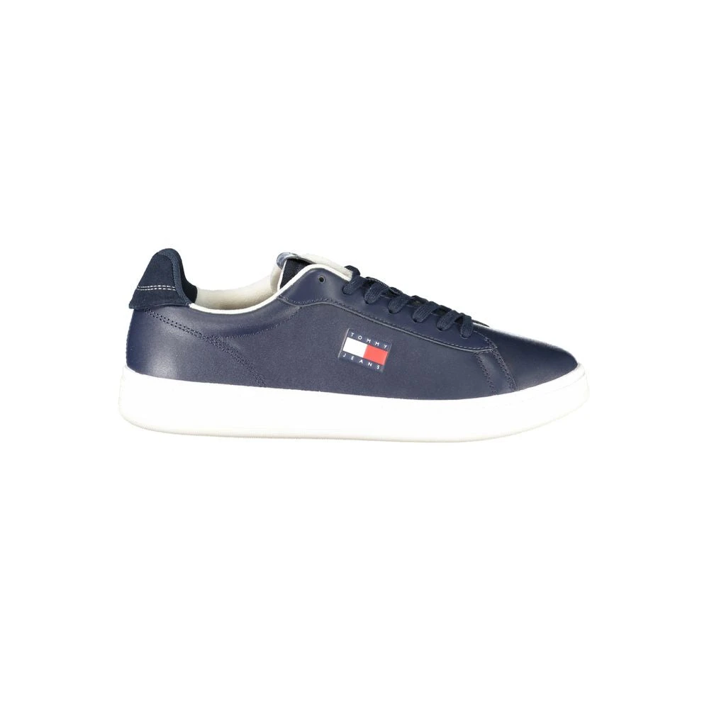 Tommy Hilfiger Men's Blue Sneakers, 12 Uk, Leather Sneaker
