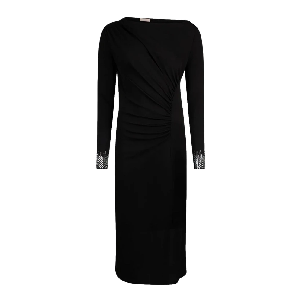Liu Jo Damen Schwarz Kleider, K, Sgröße: