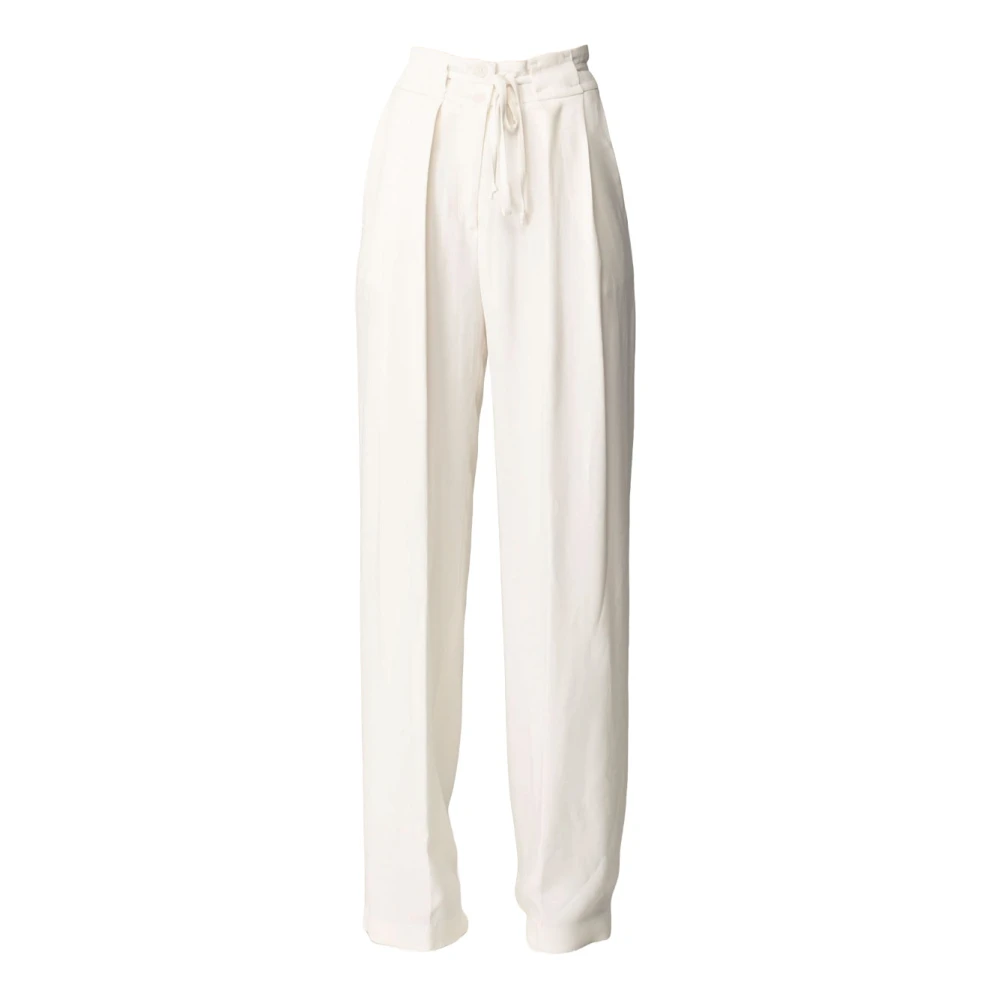 Manila Grace Femme Blanc - Palazzo Pant - Pantalons - Taille: 38 Fr