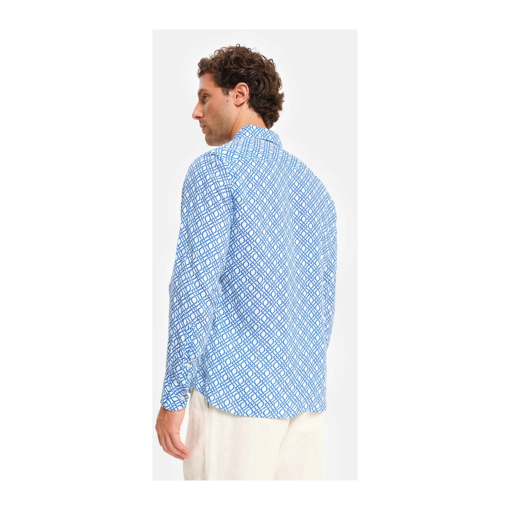 Peninsula Linnen Lily Overhemd Blue Heren