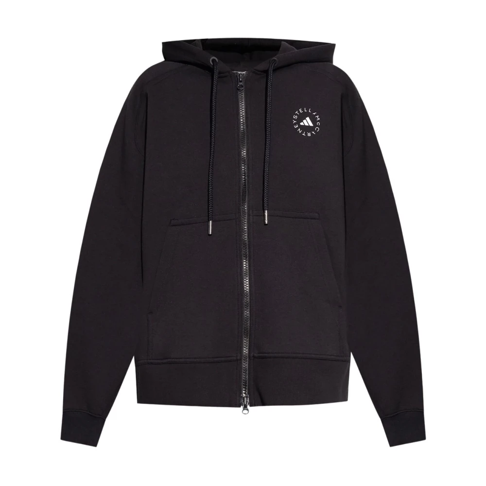 Adidas by stella mccartney Zip-through Hoodie Black Dames