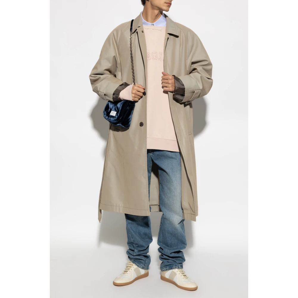 Maison Margiela Sweatshirt met vintage effect Pink Heren