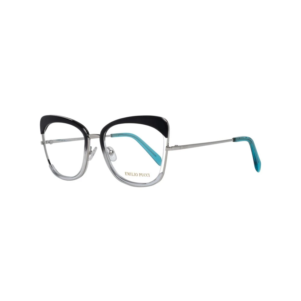 EMILIO PUCCI Zwarte Dames Optische Frames met Merkhoes Black Dames