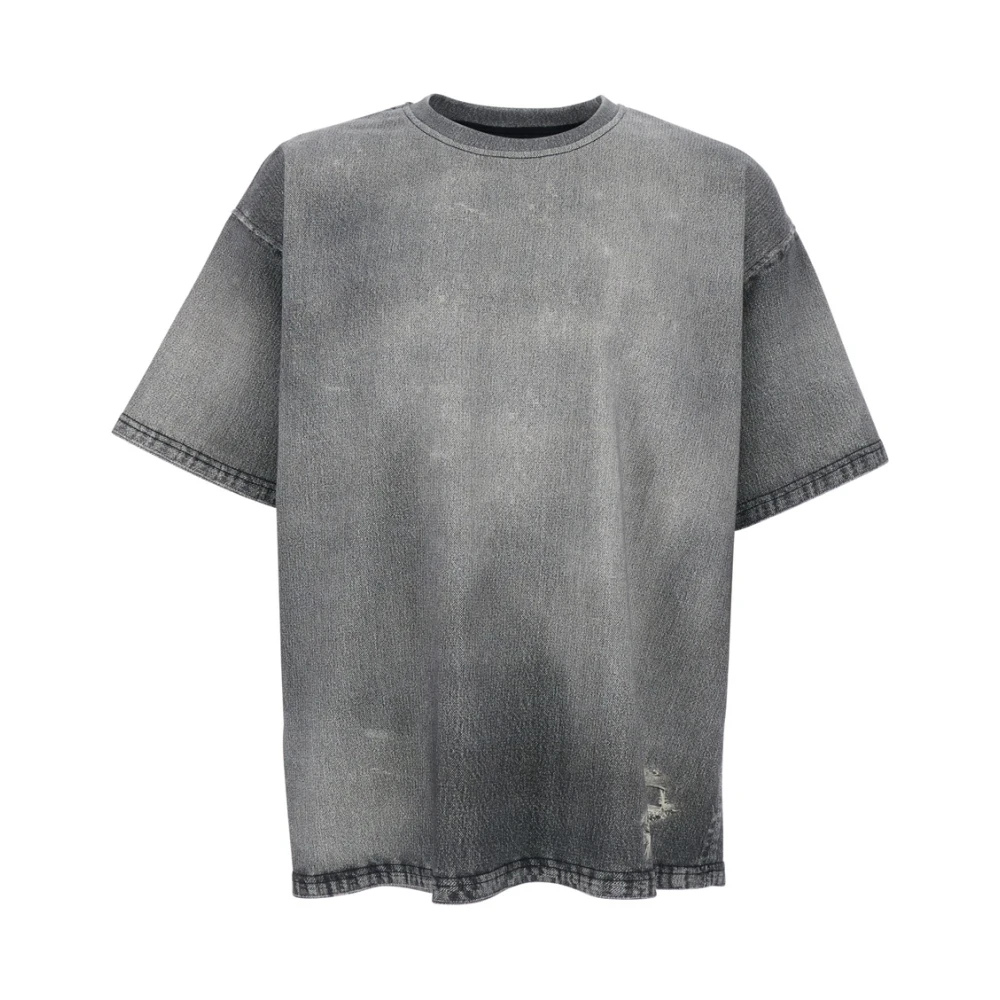 Diesel Men's Gray T-Shirts, M, Crewneck T-Shirt
